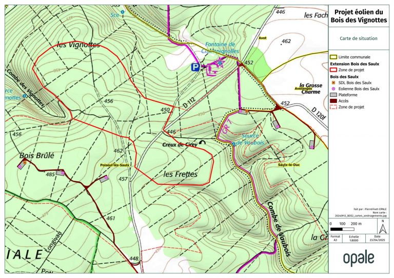 carte amenagements eoliennes vignottes