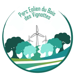 logo eoliennes bois vignottes rond